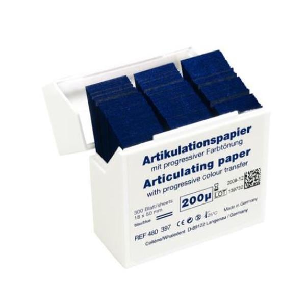 Articulating Paper Strips Blue 18x50mm Ea