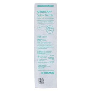 Spinocan Quincke Spinal Needle 20g 3.5