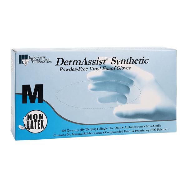 DermAssist Vinyl Exam Gloves Medium Clear Non-Sterile 1000/Ca