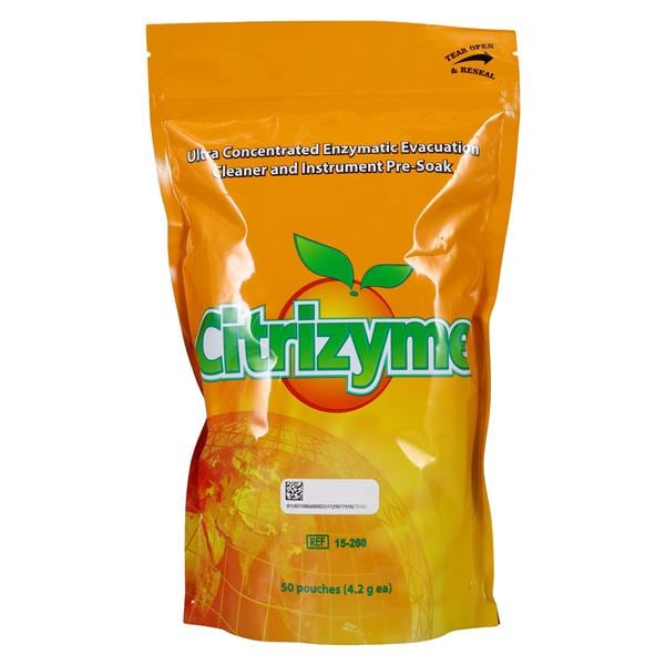 Citrizyme Evacuation System Cleaner Enzymatic Powder Unit Dose Packets 50/Pk