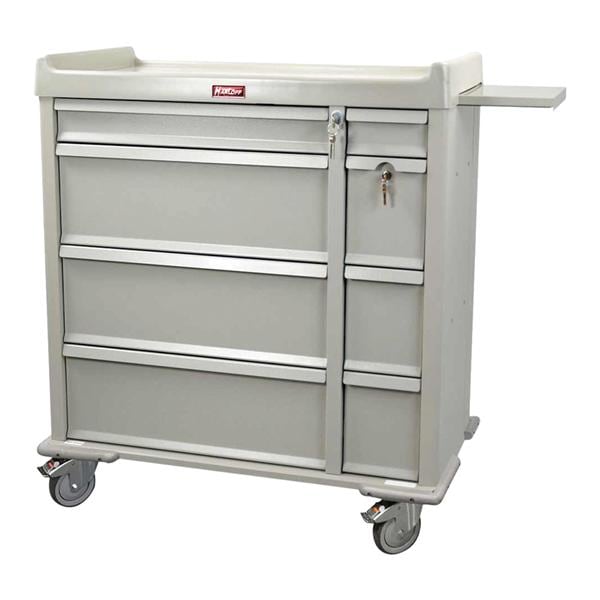 OptimAL Line Medication Cart 45-3/4x43x23-1/2" (4) 5" Rubber Swivel Caster