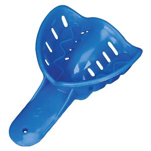 Excellent COLORS Disposable Impression Tray Perforated 3 Child Large Upper 25/Bg