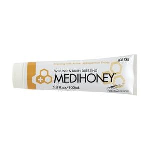 MediHoney Polymer Wound Paste Tube Brown Absorbent