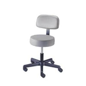 Value Plus Stool Exam Alabaster Casters Adjustable Backrest 5 Leg Ea