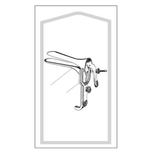 Econo Graves Vaginal Speculum 4-1/2x1-3/8" Large 25/Bx