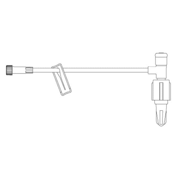 Lifeshield IV Extension Set 5" F/M Adpt Clr Grav 120/Ca