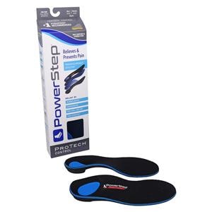 Powerstep ProTech Control Insole Blue/Gray Full Length Men 3-3.5 / Women 5-5.5