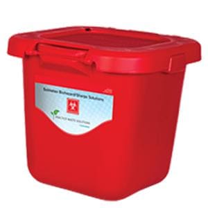 Waste Disposal Mailer System 21.5x21.25x18.5" Red Plastic Ea