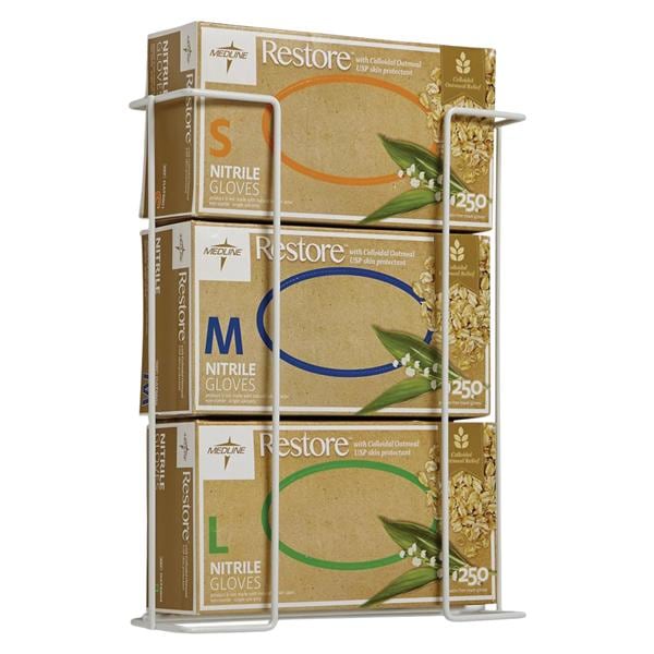 Coated Wire Glove Box Dispenser Triple 10/Bx