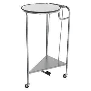 Linen Round Stainless Steel Hamper 18x35