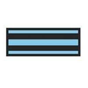 ColorTrack Instrument ID Tape Black/Light Blue Stripe 8-1/2x11" Disposable Ea