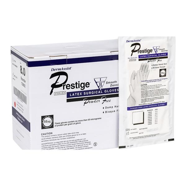 DermAssist Prestige DHD Latex Surgical Gloves 6 Natural 200Pr/Ca
