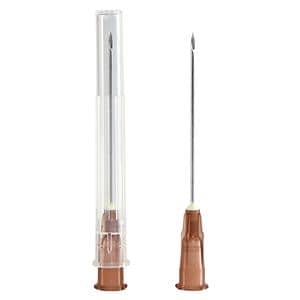 Hypodermic Needle 19gx1" Cream Conventional 100/Bx