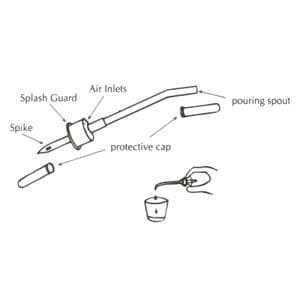 Vial Decanter Plastic White 50/Ca