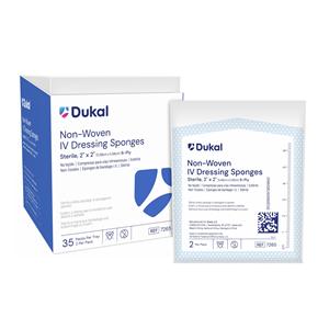 Rayon/Polyester Blend IV Sponge 2x2" 6 Ply Sterile Pre-Cut Non-Woven LF