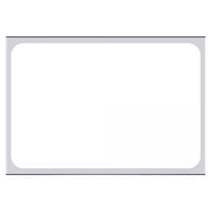 Label For CERNER Printer Permanent White 1-1/4x2" 6/Bx