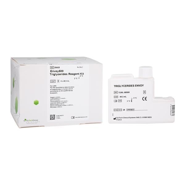 Envoy 500 Triglyceride Reagent Test Kit 8x45mL 1200 Count Ea