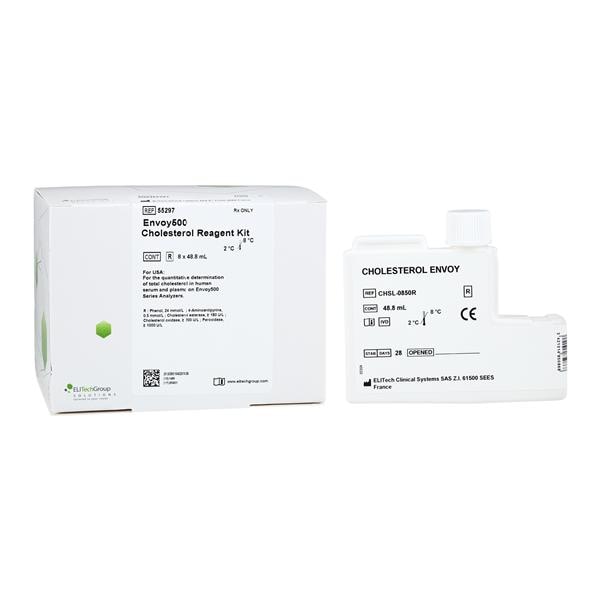 Envoy 500 Cholesterol Test Kit 8x44.6mL 1200 Count 8/Kt