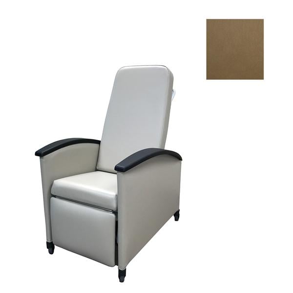 Premier LifeCare Patient Recliner Steel Frame Toffee Ea