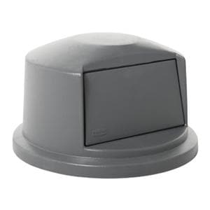 Lid Waste Can 32gal Dome Top Gray Ea