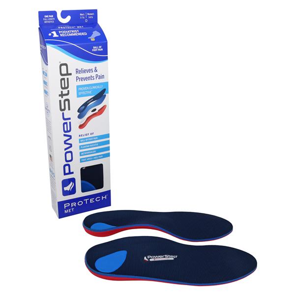 Powerstep Protech Met Orthotic Full Length Men 7-7.5 / Women 9-9.5