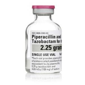 Piperacillin/Tazobactam Injection 2.25gm/vl Powder SDV 10/Package