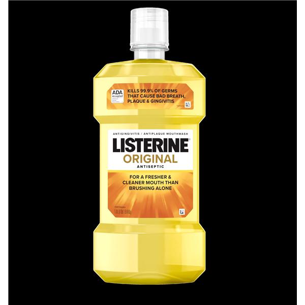 Listerine Mouthwash 1 Liter Mint 1L/Ea
