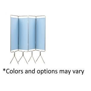 Privess Privacy Screen Aluminum 4 panel White Ea