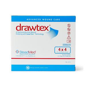 Drawtex LevaFiber Hydroconductive Dressing 4x4" Non-Adherent Absorbent LF