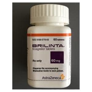 Brilinta Tablets 60mg Bottle 60/Bottle Each