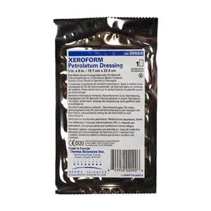 Xeroform Petrolatum Gauze Dressing 5x9" Sterile White LF, 4 BX/CA