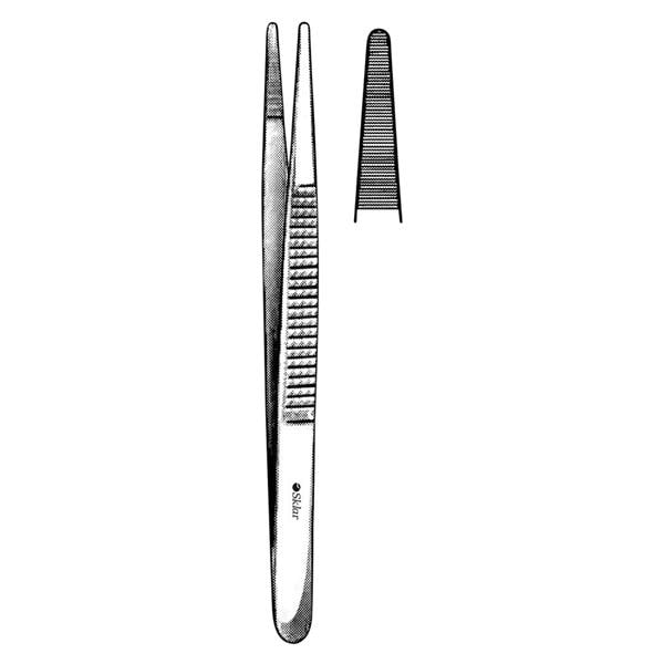 Bonney Tissue Forcep Straight 7" Ea