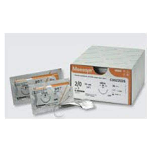 Monosyn Suture 5-0 18" Glyconate Monofilament DGMP13 Undyed 12/Bx