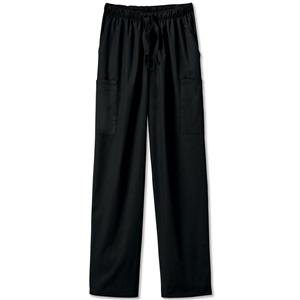 Fundamentals Scrub Pant 5 Pockets 4X Large Black Unisex Ea