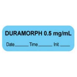 Duramorph .5mg/ml 1.5x.5" Informational Label 1000/Rl