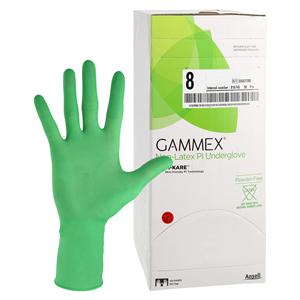 GAMMEX Non-Latex PI Underglove Polyisoprene Surgical Gloves 8 Green 50Pr/Bx