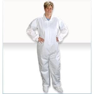 Aquatrak Coverall Elastic Large White 25/Ca