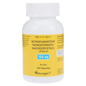 Nitrofurantoin Monohydrate Macrocrystals Capsules 100mg Bottle 100/Bottle Each