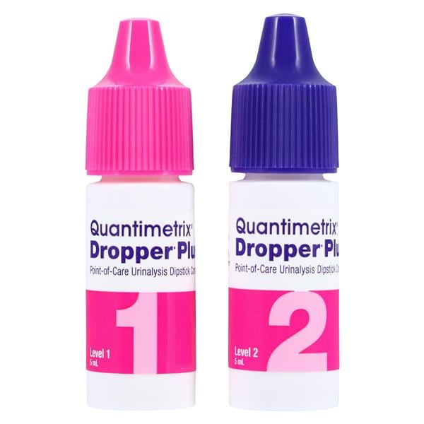 Dropper Plus POC Urinalysis Dipstick Level 1/2 Control 1 Set