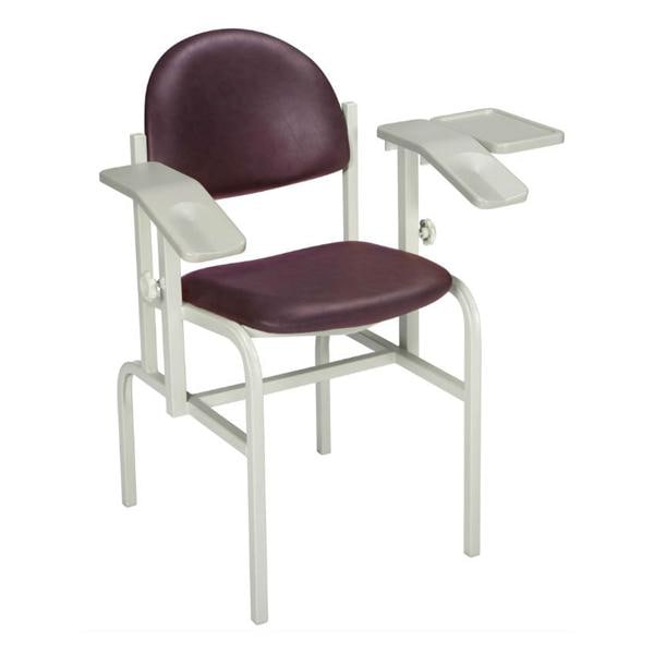 Blood Draw Chair Cabernet Steel 350lb Capacity Ea