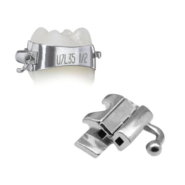 Elite Molar Band Pre-Welded Assembly LR6 -25 T/0A/+4Off Size 34 Double 1/Pk