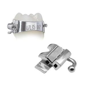 Elite® Molar Band Pre-Welded Assembly LR6 -25 T/0A/+4Off Size 42.5 Double 1/Pk