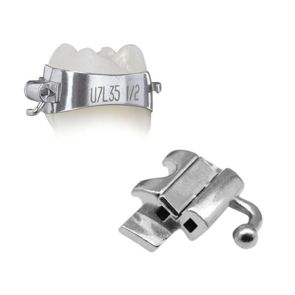 Elite® Molar Band Pre-Welded Assembly LR6 -25 T/0A/+4Off Size 42.5 Double 1/Pk