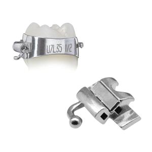 Elite® Molar Band Pre-Welded Assembly LL6 -25 T/0A/+4Off Size 37.5 Double 1/Pk