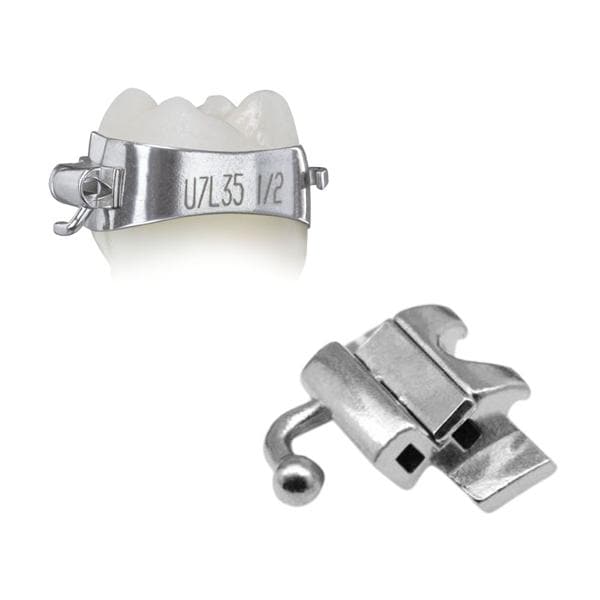 Elite® Molar Band Pre-Welded Assembly LL6 -25 T/0A/+4Off Size 37.5 Double 1/Pk