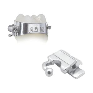 Elite® Molar Band Pre-Welded Assembly LL6 -25 T/0A/+4Off Size 37.5 Single 1/Pk