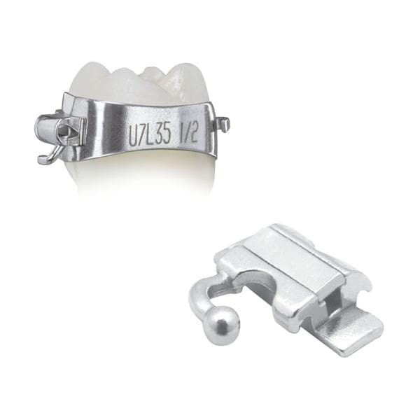 Elite® Molar Band Pre-Welded Assembly LL6 -25 T/0A/+4Off Size 37.5 Single 1/Pk