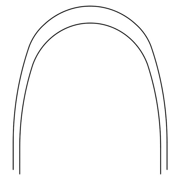 Archwire Nitanium Lower Pro Form Arch 0.018 in x 0.025 in 10/Pk