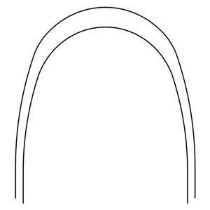 Archwire Nitanium Upper Pro Form Arch 0.018 in x 0.025 in Ea