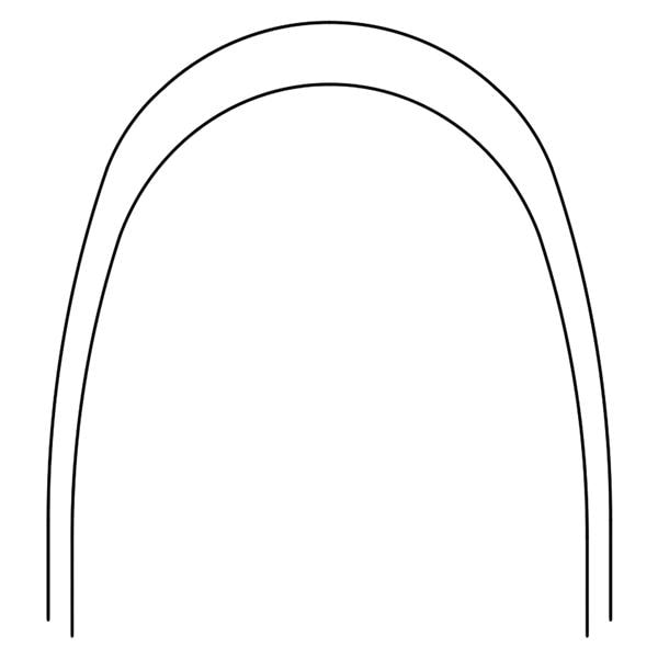 Archwire Nitanium Upper Pro Form Arch 0.018 in x 0.025 in Ea
